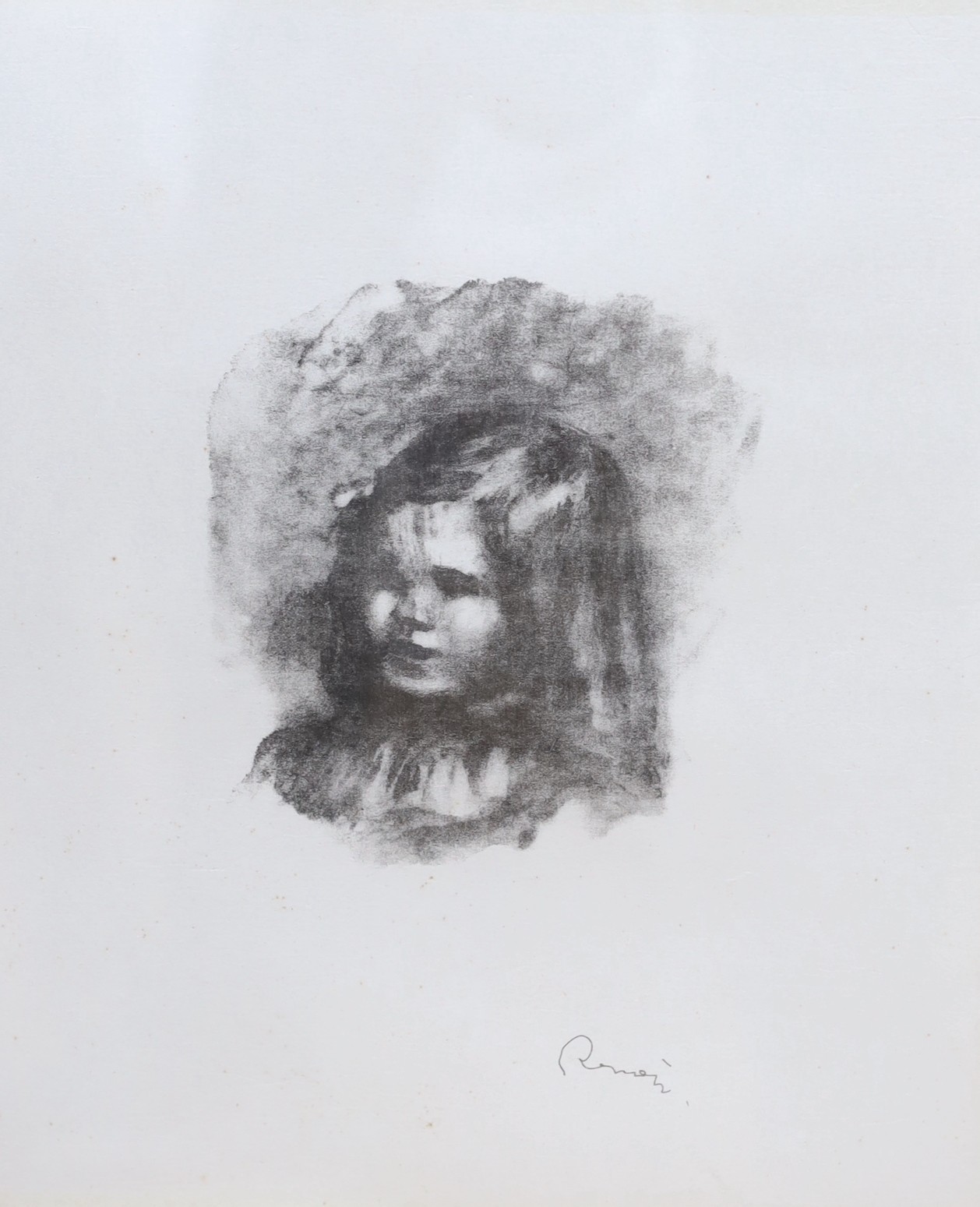 Pierre-Auguste Renoir (French, 1841-1919), 'Claude Renoir, Tourné à Gauche' (Delteil 40; Stella 40), lithograph, 31 x 25 cm